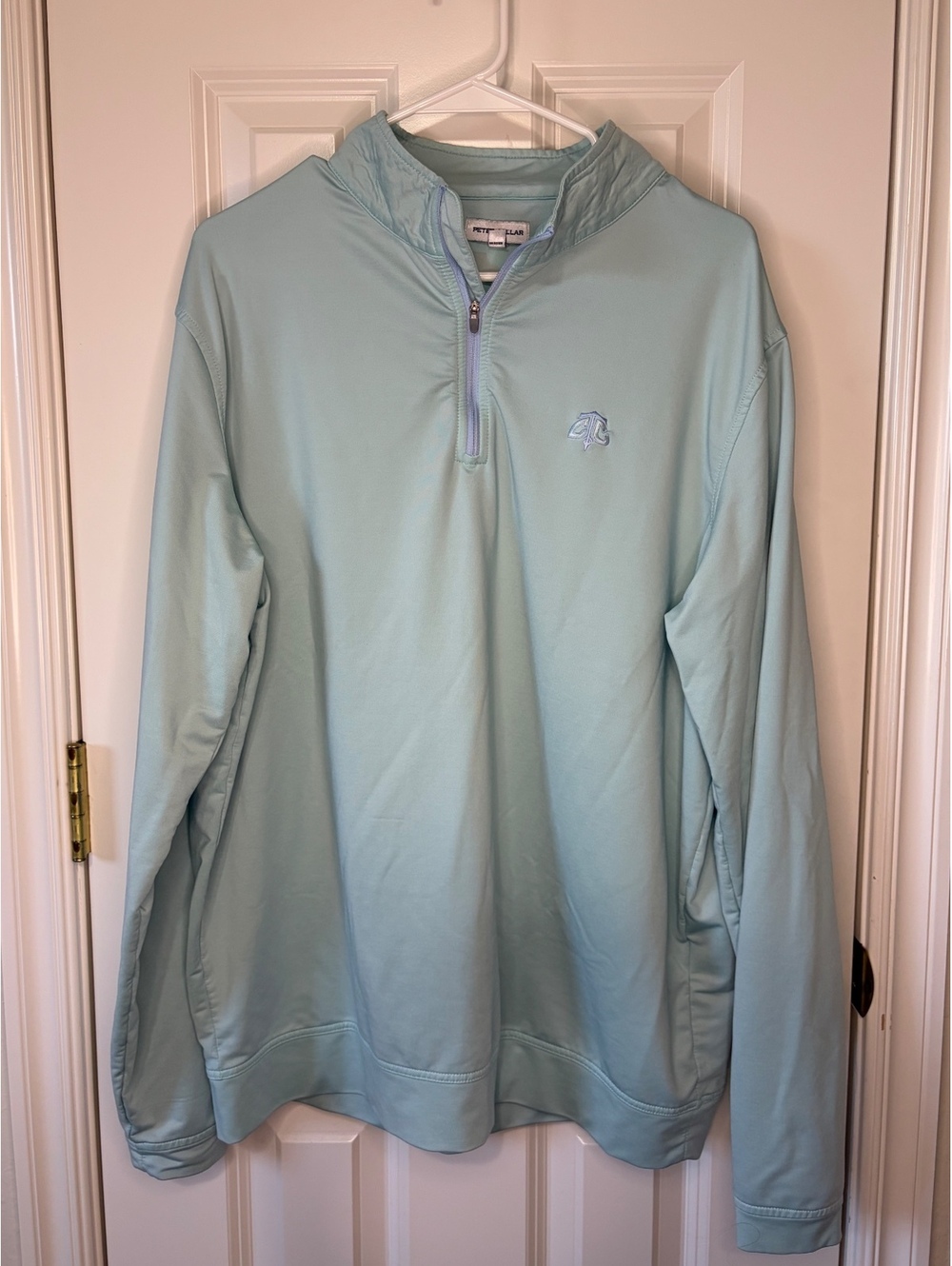 Peter Millar Quarter Zip Pullover Men’s Large Sage Green Performance Golf